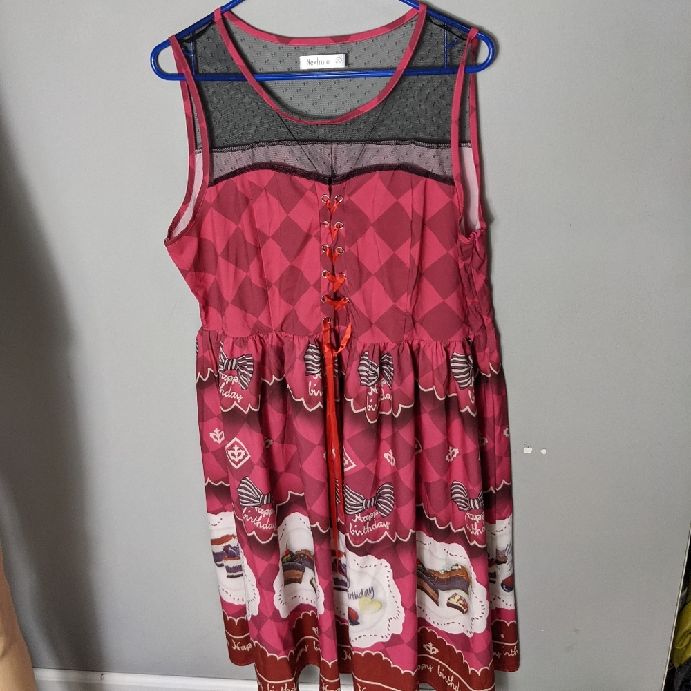 Nextmia happy birthday print dress